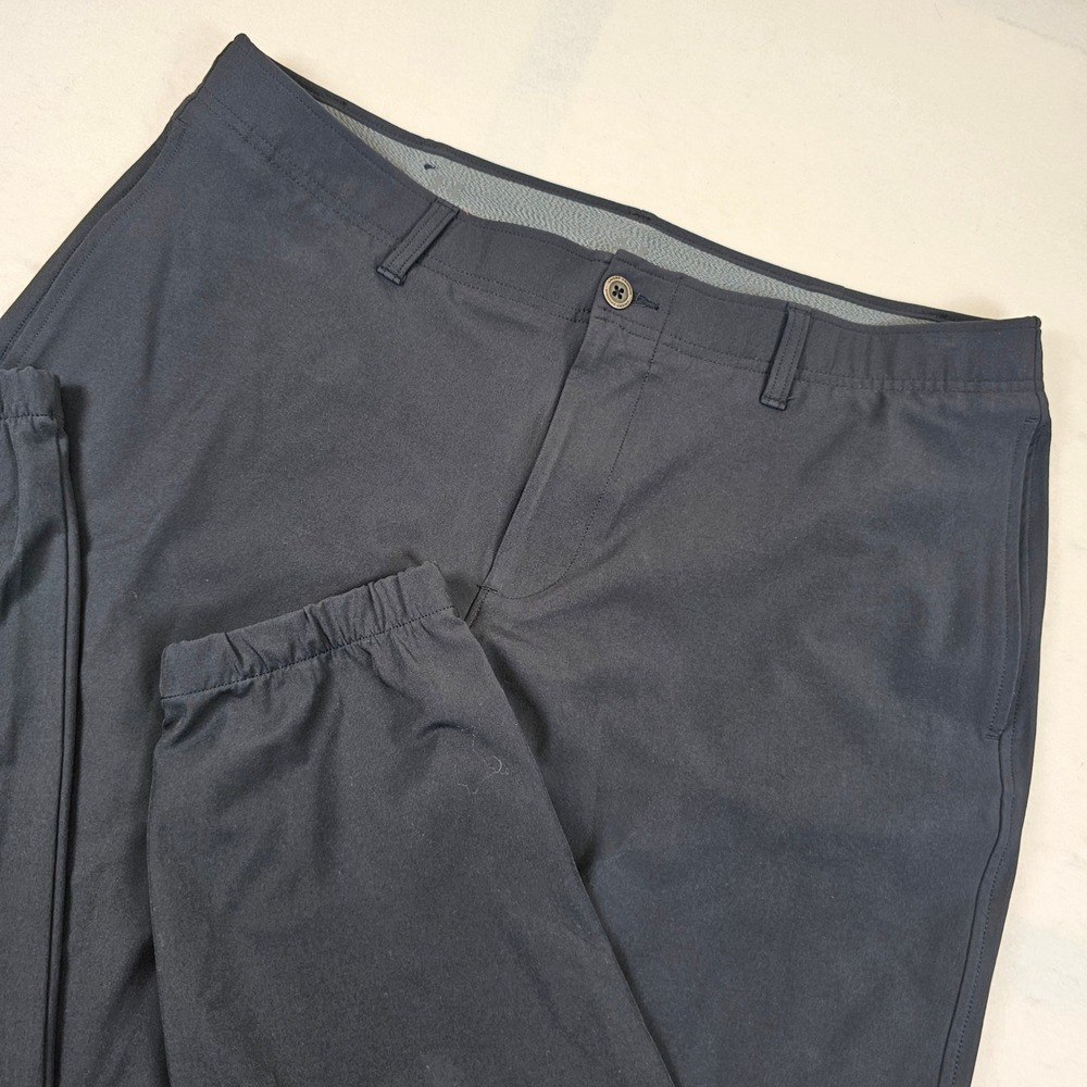 Under Armour Mens Golf Joggers Black Tapered Performance Pants 38x30
